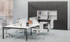 Scrivania in melaminico verniciato da ufficio operativo cm. 180/200x90x74h