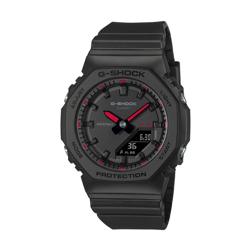 CASIO G-SHOCK Mod. OAK COMPACT TONE ON TONE SERIE - BLACK, RED INDEXES