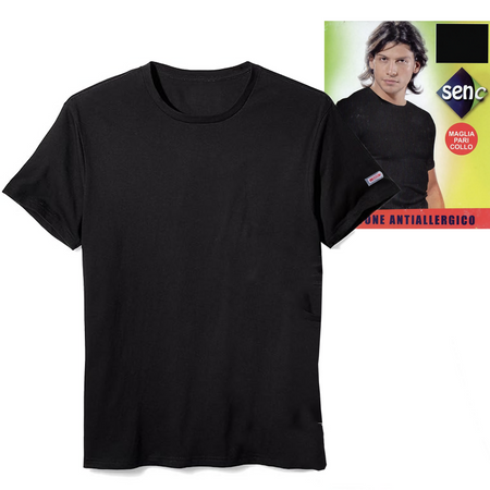 Senc maglietta elasticizzata per uomo (scollo a giro) art. 14