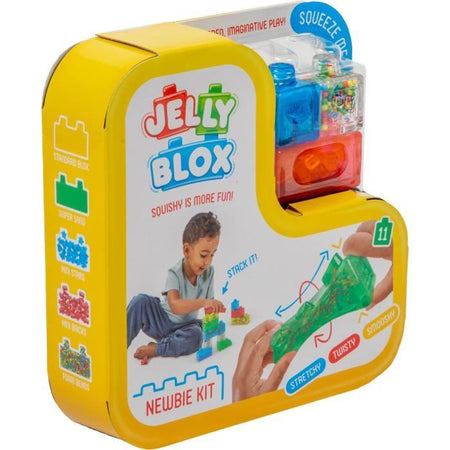 Gioco di costruzioni - GOLIATH - Jelly Blox Newbie Kit - Blocchi morbidi e tattili per bambini di 2 anni