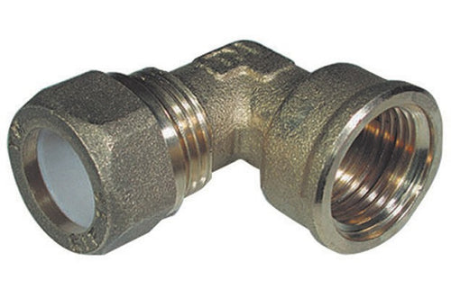 Gomito Femm 3/8X10 Ottone