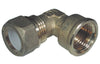 Gomito Femm 3/8X12 Ottone