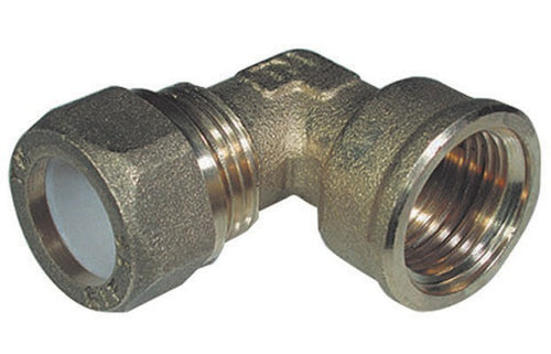 Gomito Femm 3/8X12 Ottone