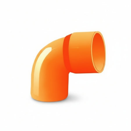 Gomito Pvc 125 Arancio