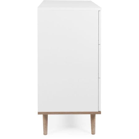 Gteborg Chest of Cassers - 3 cassetti - decorazioni in quercia bianca Sonoma - Scandinavo - L 79,8 x d 40 x H 86,5 cm