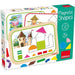 Gioco educativo - GOULA - Scatola con forme magnetiche - 12 attività con 24 pezzi in legno
