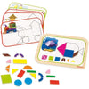 Gioco educativo - GOULA - Scatola con forme magnetiche - 12 attività con 24 pezzi in legno