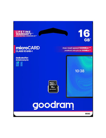 Micro SD card GoodRAM 16GB class 10 UHS I