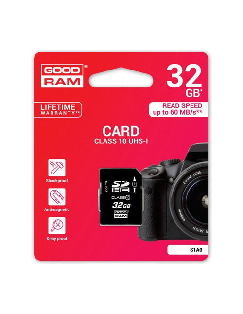 Scheda SD 32GB SDHC Goodram - blister retail