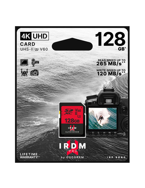 Scheda SD 128GB UHS II V60 Goodram - blister retail