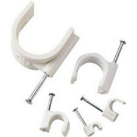 Graffette Fissa Cavo Bianche N.6/7 Conf Pz100