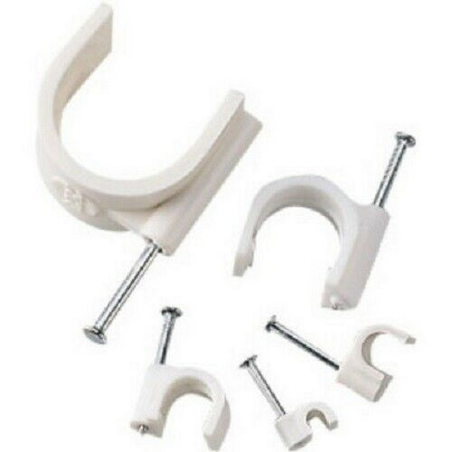 Graffette Fissa Cavo Bianche N.6/7 Conf Pz100