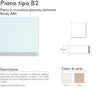 Tavolo da mensa gambe in tubo di acciaio e piano da 6 persone cm. 160x80