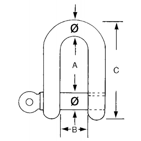 Grillo Inox Lungo Perno Imper Ømm6