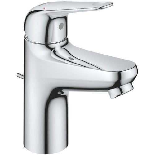 Miscelatore monocomando lavabo - GROHE Swift - 24316001 - Cromo - Taglia S - Risparmio idrico - Estraibile e scarico