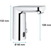 GROHE Miscelatore lavabo da piano a infrarossi - Get E - 6 V - Cromo