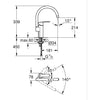 Rubinetto da cucina - Cromo - Bocca Alta - GROHE Wave Cosmopolitan - 32449001