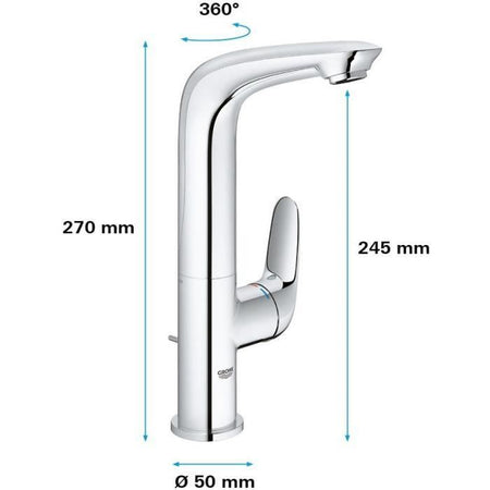GROHE - Miscelatore monocomando per lavabo - Taglia L