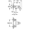 GROHE - Miscelatore monocomando per doccia