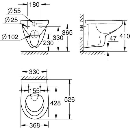 GROHE - WC sospeso