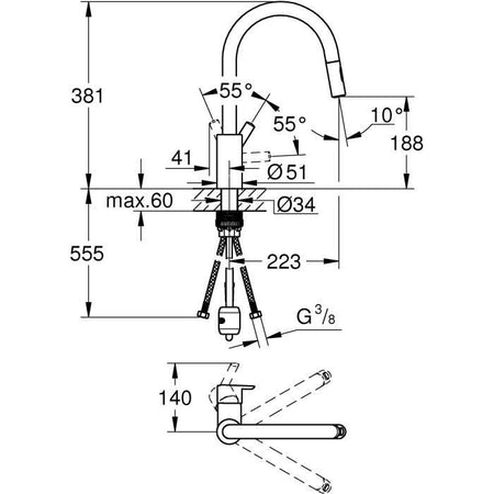 Grohe - Sink Monocommande Mixer