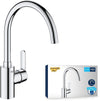 Rubinetto cucina - Cromo - Bocca a C - Bocca alta - Rotazione 150 - GROHE Get - 31494001