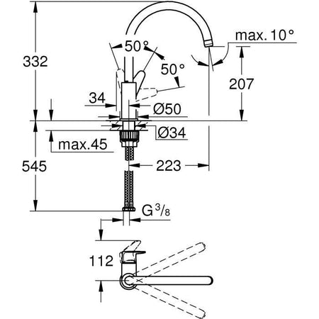 Grohe - Sink Monocommande Mixer