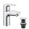 Rubinetto da bagno - GROHE Start Edge - 23898001- Taglia S - Senza piletta - Cromo