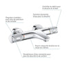 GROHE - Miscelatore termostatico vasca/doccia 1/2