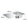 Lavello - acciaio inox - GROHE