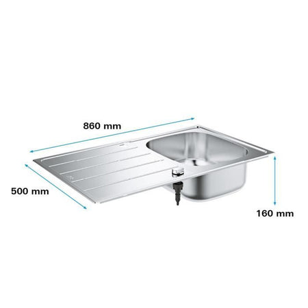 Lavello - acciaio inox - GROHE