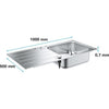 Lavello - inox - inox - GROHE