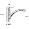 GROHE - Miscelatore monocomando per lavabo