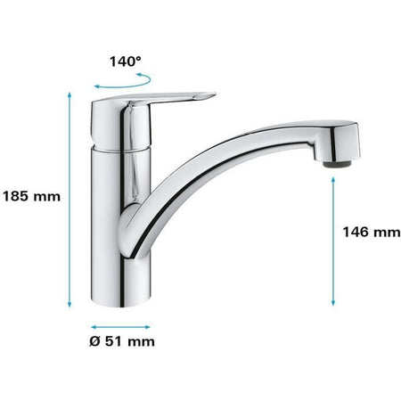 GROHE - Miscelatore monocomando per lavabo