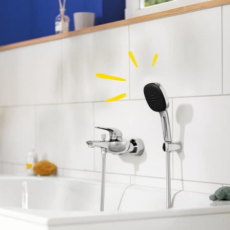 Set doccia con soffione 2 getti, supporto e flessibile - GROHE Vitalio Comfort 110 26399001 - Selezione facile - Risparmio idrico
