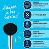 Soffione doccia - GROHE Vitalio Start 110 26031001 - 3 getti (Pioggia/Stimolante/Massaggio) - Selezione facile - Risparmio idrico - Cromo