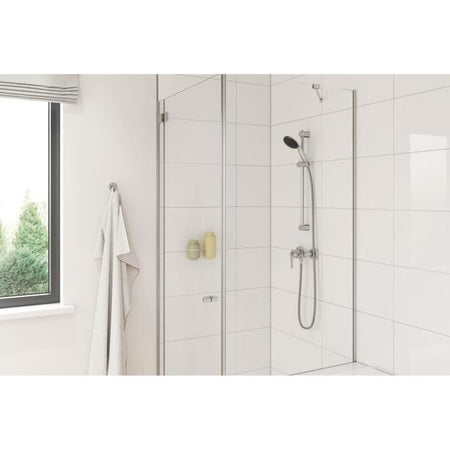 Set doccia con soffione 1 getto, asta da 60 cm e flessibile da 1,75 m - GROHE Vitalio Start 110 27942001 - Risparmio idrico - Cromo