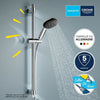 Set doccia con soffione 3 getti, asta e flessibile - GROHE Vitalio Start 110 26032001 - Selezione facile - Risparmio idrico