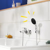 Set doccia con soffione a pioggia 1 getto, supporto e flessibile da 1,75 mt - GROHE Vitalio Start 110 27944001 - Risparmio idrico