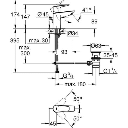 Grohe - Lavabo Monocommande Mixer - Size S