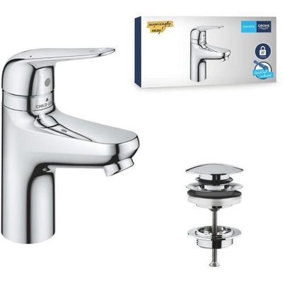 Miscelatore monocomando - GROHE - 24319001 - Lavabo Swift - Con sicurezza bambini - Taglia S