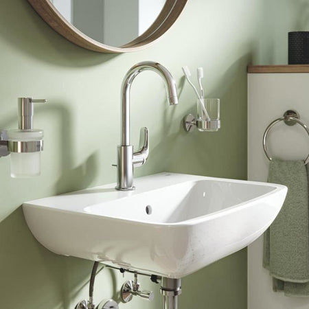 Miscelatore monocomando lavabo - GROHE Swift - 24330001 - Cromo - Taglia L - Bocca alta - Risparmio idrico
