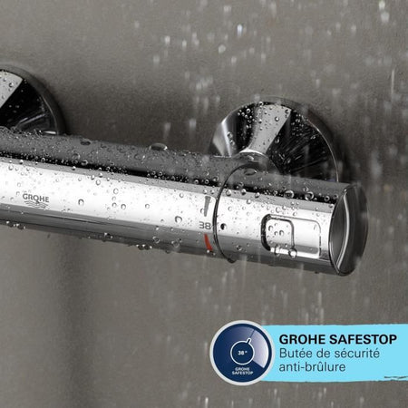 Colonna doccia con miscelatore termostatico - Risparmio idrico - GROHE Vitalio Comfort 250 - Cromo - 26696001