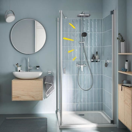 Colonna doccia con miscelatore monocomando - Risparmio idrico - GROHE Vitalio Comfort 250 - Cromo - 26985001