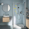 Colonna doccia con miscelatore monocomando - Risparmio idrico - GROHE Vitalio Comfort 250 - Cromo - 26985001