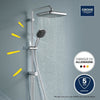 Colonna doccia con deviatore manuale - Risparmio idrico - GROHE Vitalio Comfort 250 - Cromo - 26698001