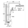 Colonna doccia con deviatore manuale - Risparmio idrico - GROHE Vitalio Comfort 250 - Cromo - 26698001