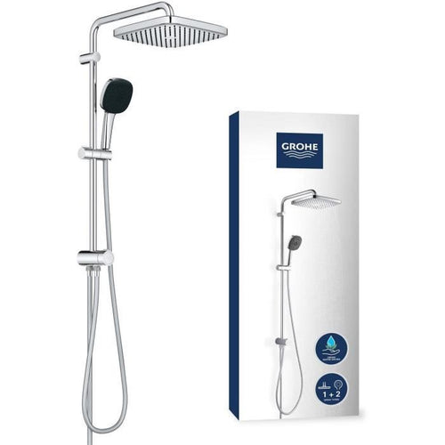 Colonna doccia con deviatore manuale - Risparmio idrico - GROHE Vitalio Comfort 250 - Cromo - 26698001