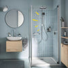 Colonna doccia con deviatore manuale - Risparmio idrico - GROHE Vitalio Comfort 250 - Cromo - 26698001