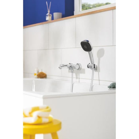 Soffione doccia - GROHE Vitalio Comfort 110 26092001 - 3 getti (Pioggia/Stimolante/Massaggio) - Selezione facile - Risparmio idrico - Cromo